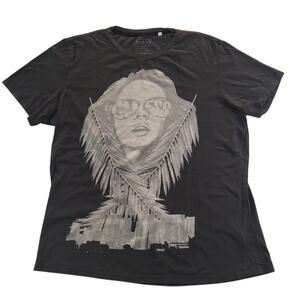 Guess Los Angeles California T-Shirt Gray Size Large